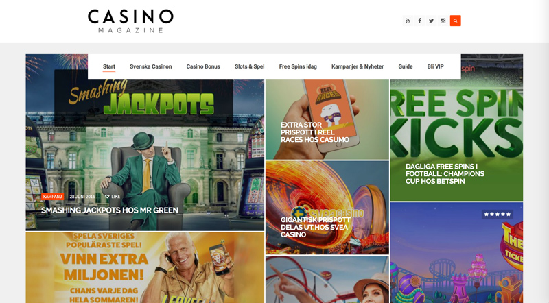 online casino magazine